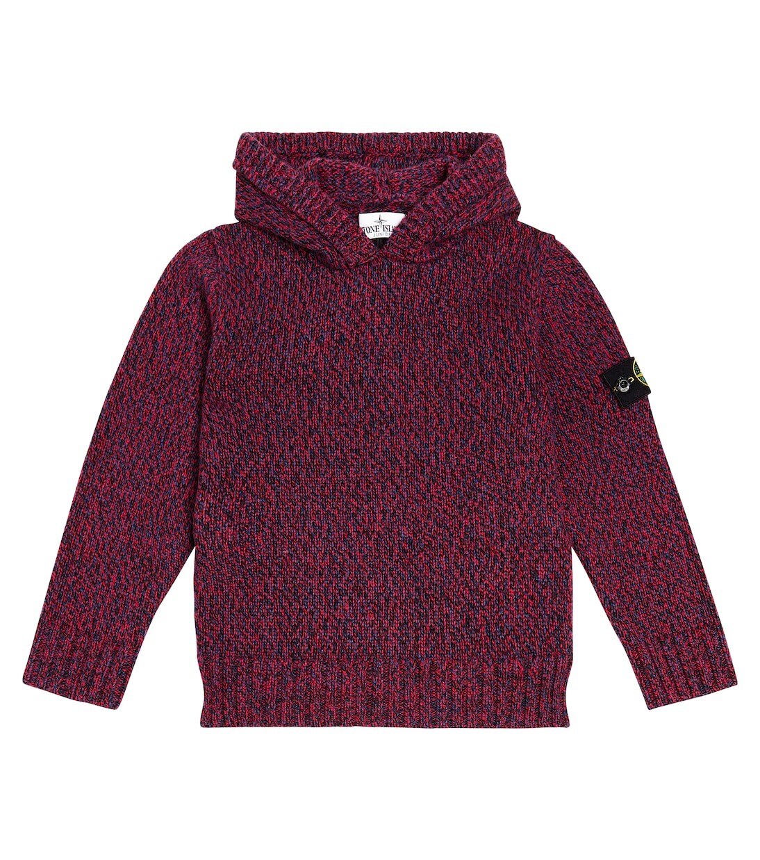 Меланжевый свитер Stone Island Junior, красный толстовка stone island crewneck red красный