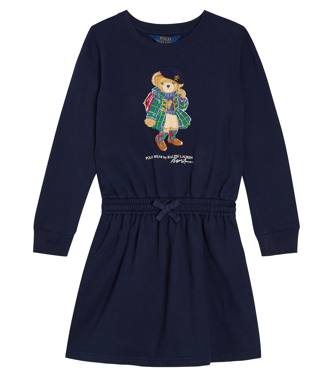 Платье polo bear из хлопкового джерси Polo Ralph Lauren Kids, синий джинсы polo ralph lauren синий