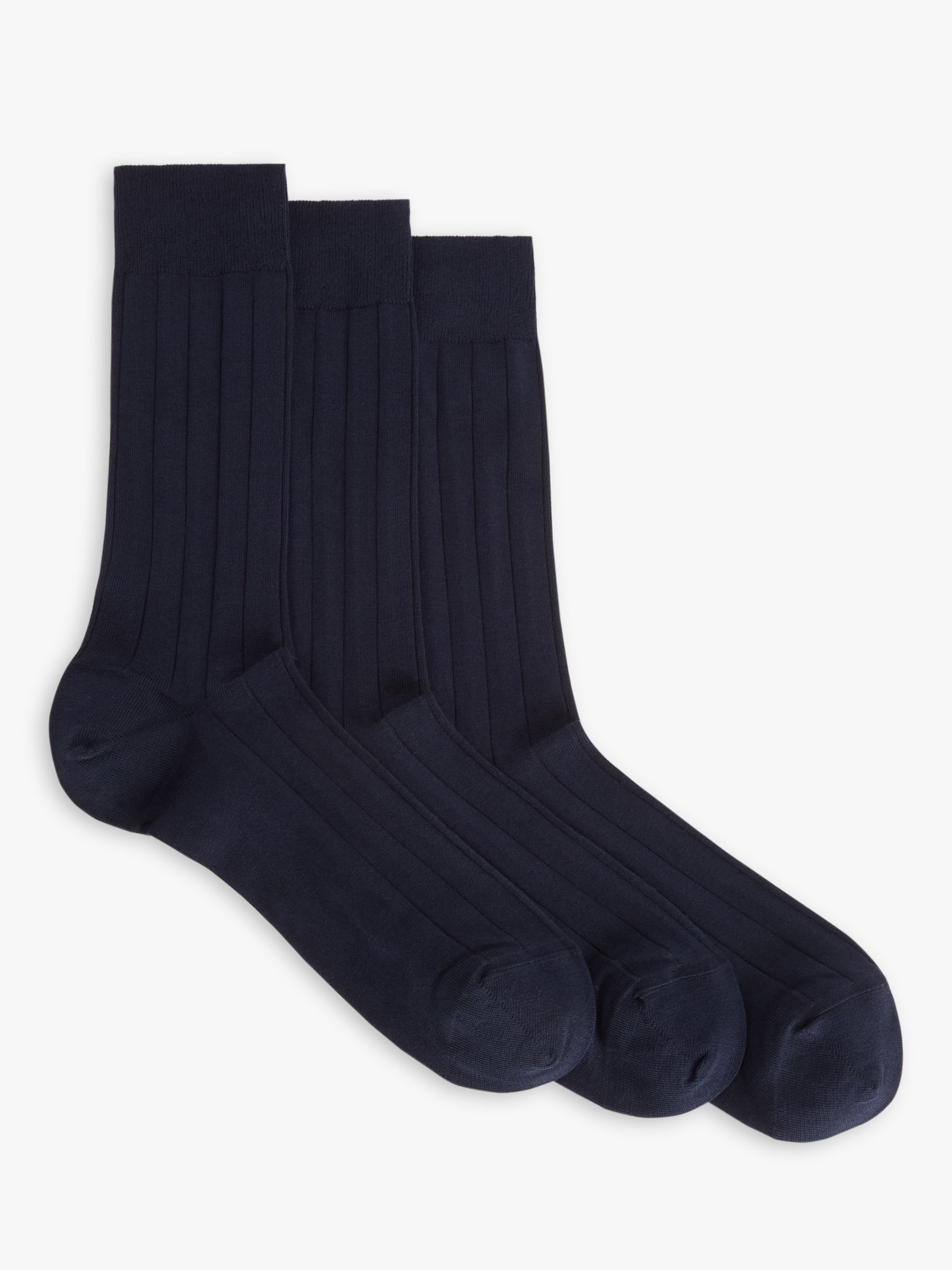 Хлопковые носки Сделано в Италии. John Lewis, темно-синий