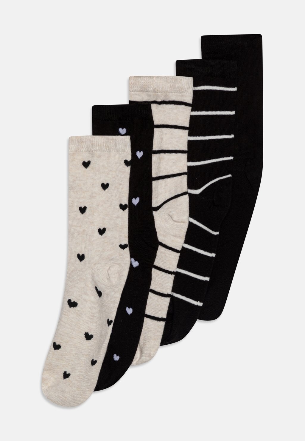 

Носки STRIPE AND HEART 5 PACK Lindex, цвет beige melange