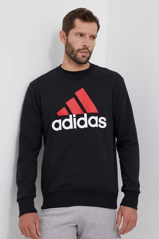 

Хлопковая толстовка adidas, черный