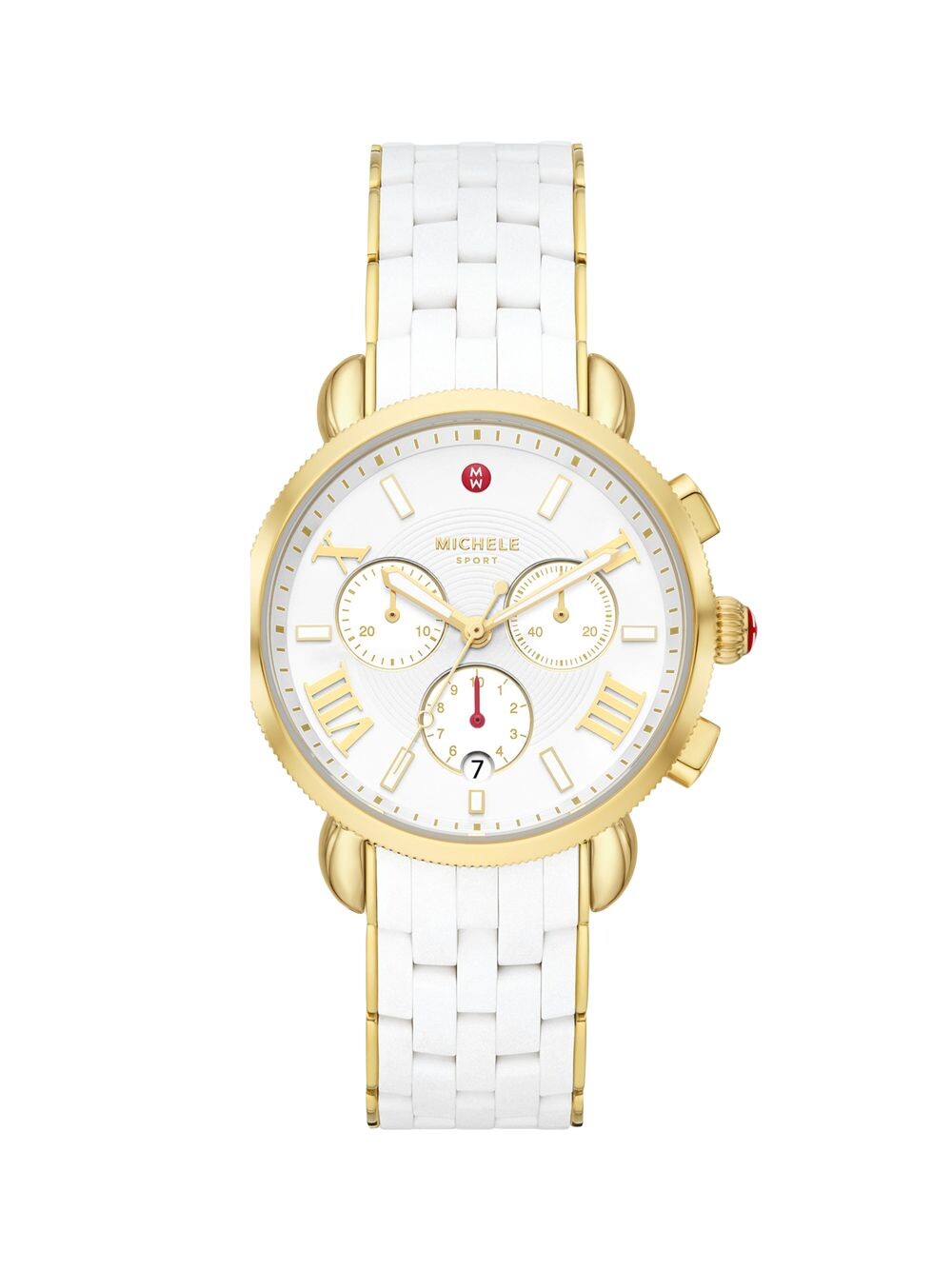 

Часы с хронографом Sport Sail Goldtone из нержавеющей стали и силикона Michele, золотой
