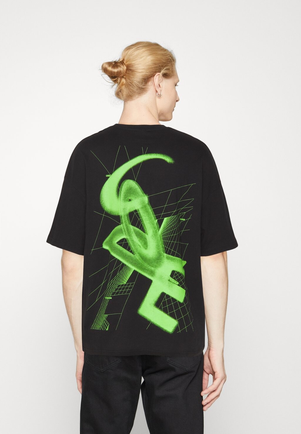 

Футболка с принтом JCOCOAL SS CREW NECK LN Jack & Jones, черный