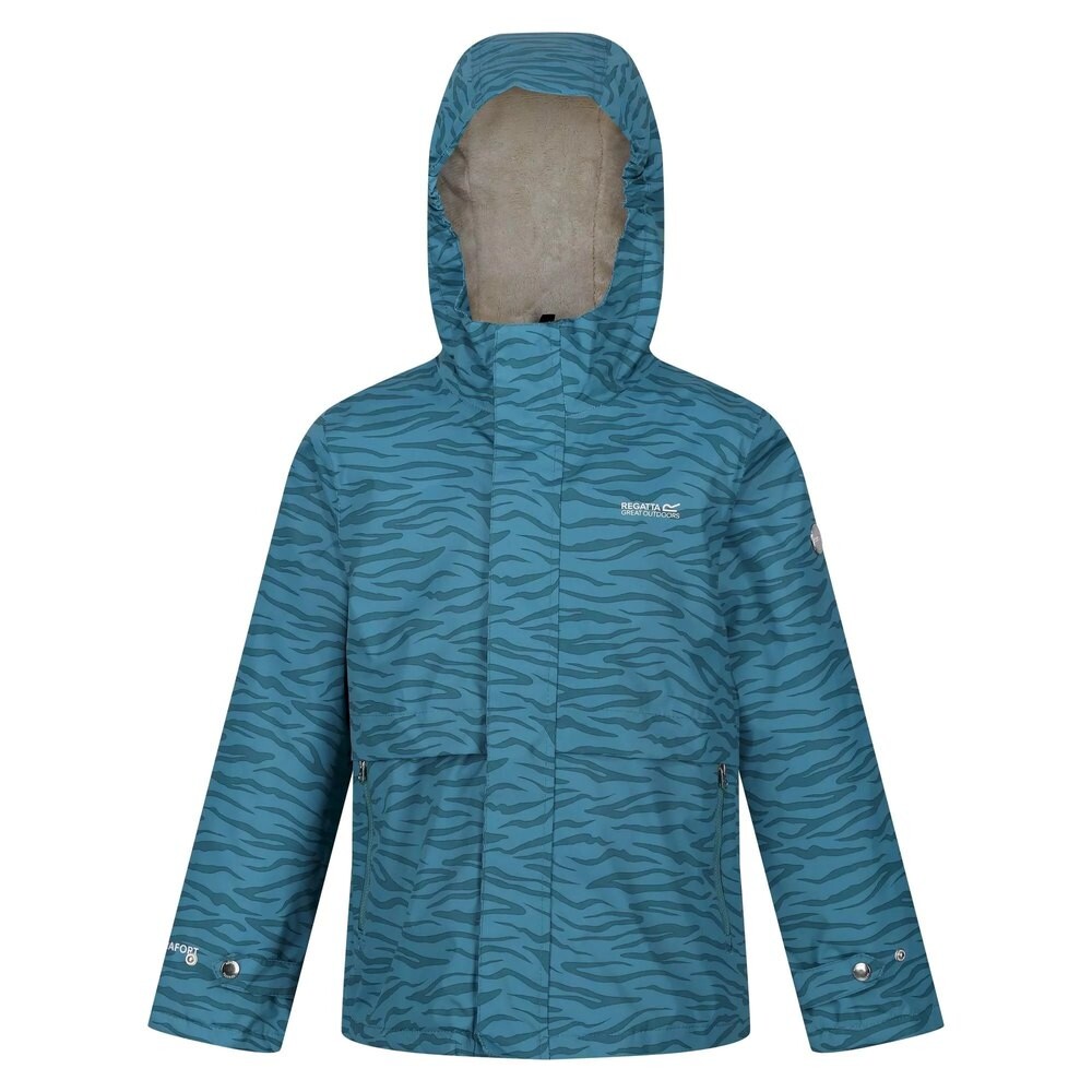 

Куртка Regatta Bambee Zebra Print Hoodie Rain, синий