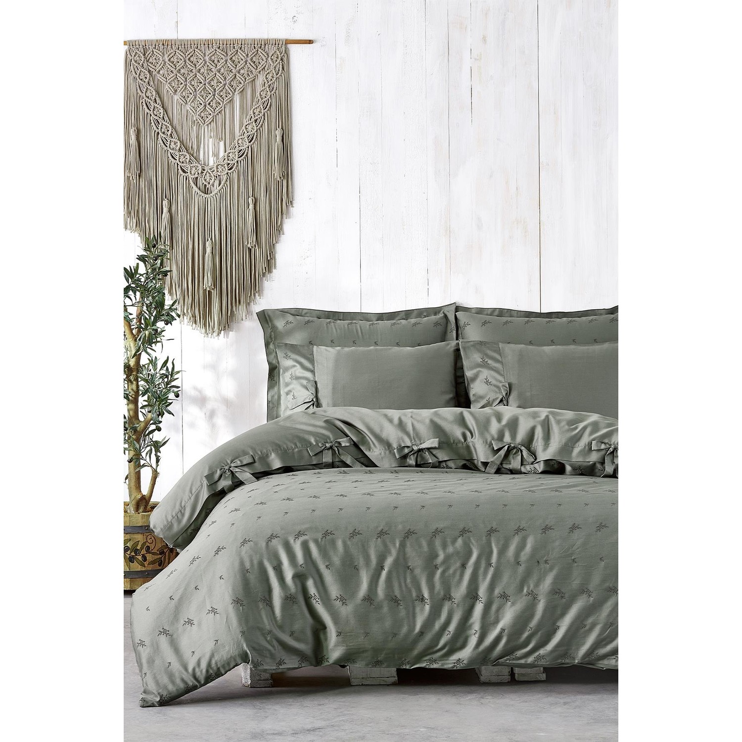 Экокотон Carmen Green Ecolarge Комплект постельного белья 220 x 240 см