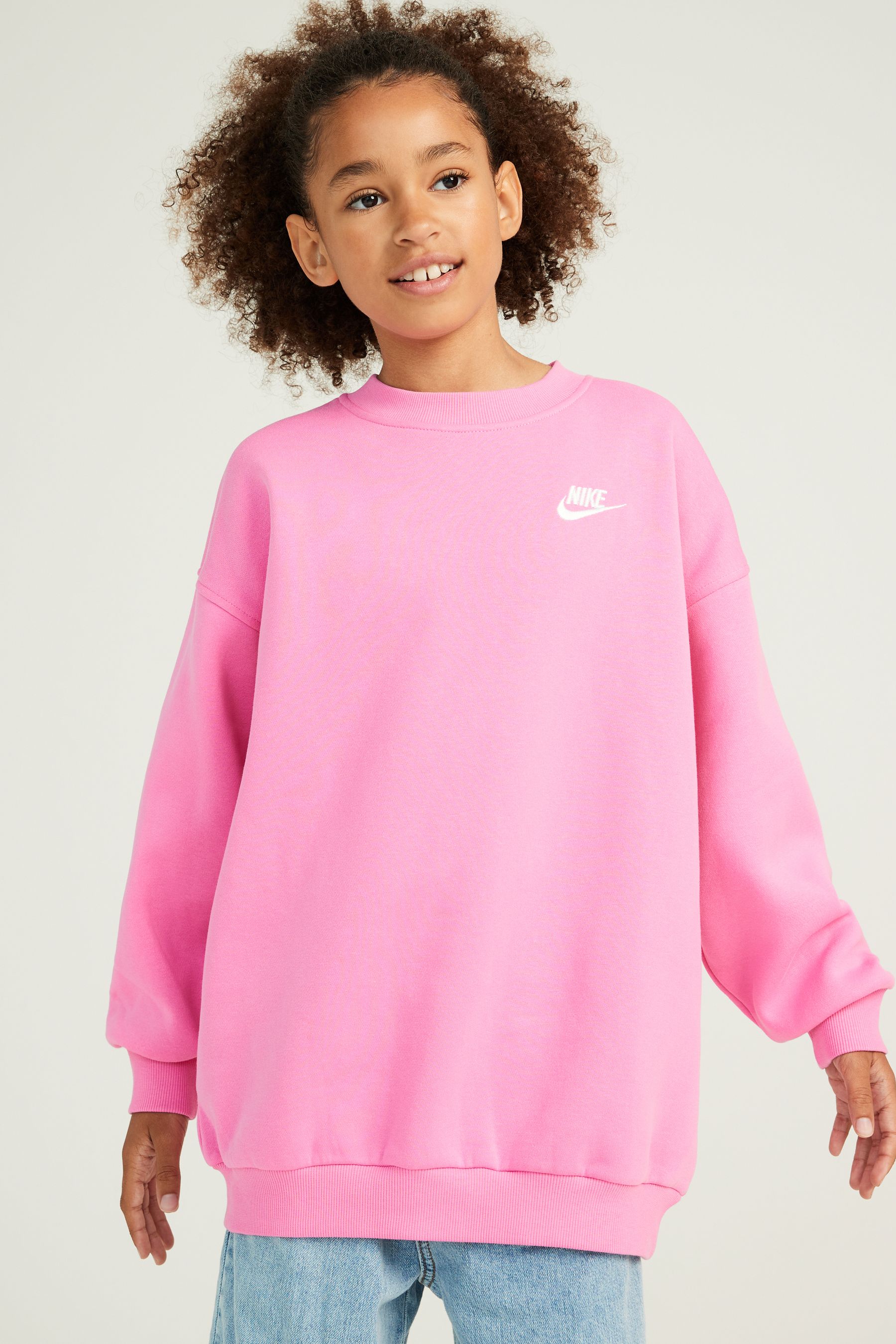 Флисовая толстовка Oversize Club Nike, розовый