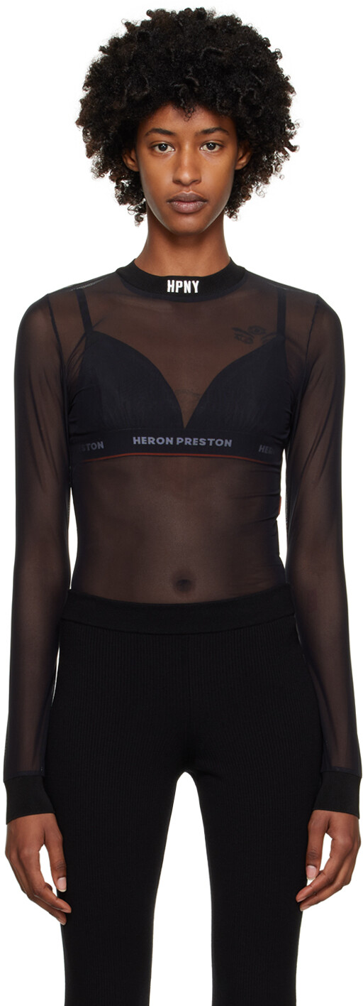 

Черное боди HPNY Heron Preston