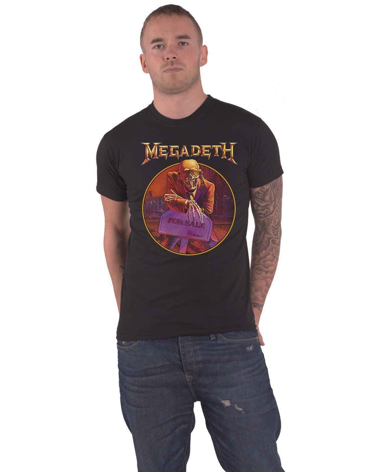 Футболка с трек-листом Peace Sells Megadeth, черный