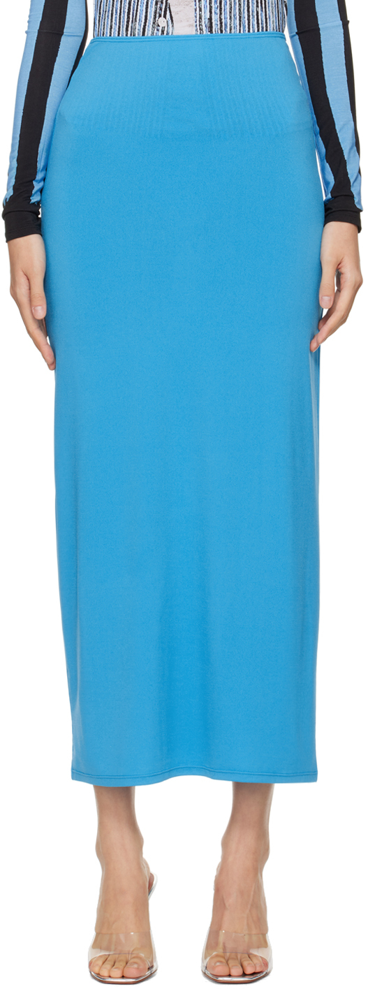Синяя длинная юбка Chiara Miaou