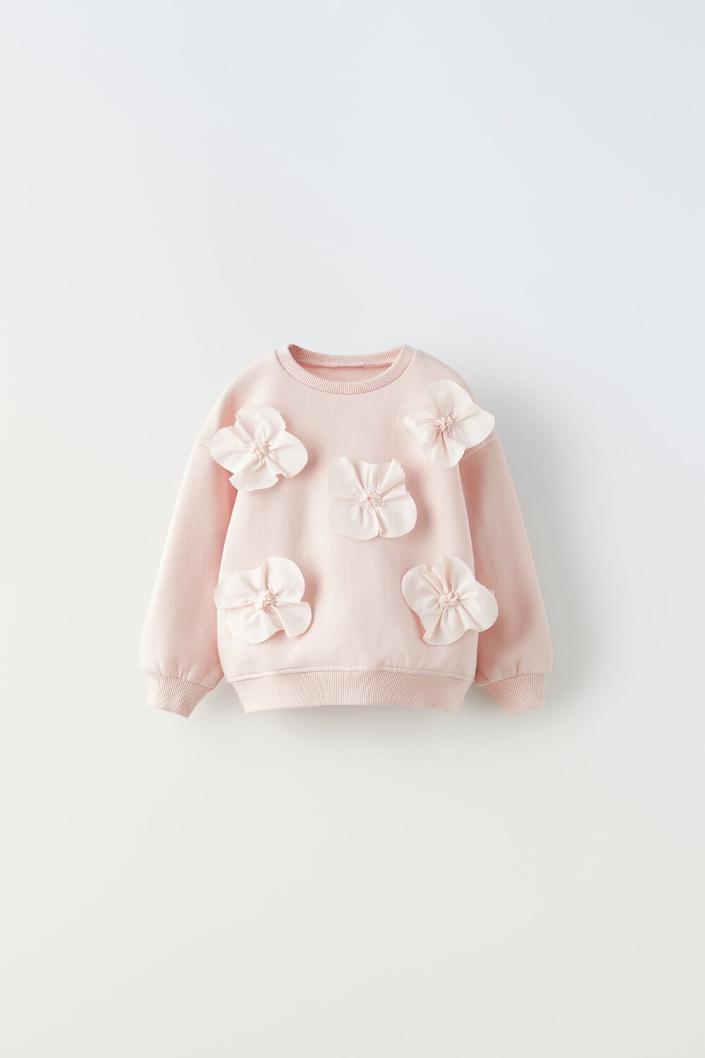 

Свитер с цветами Zara, розовый