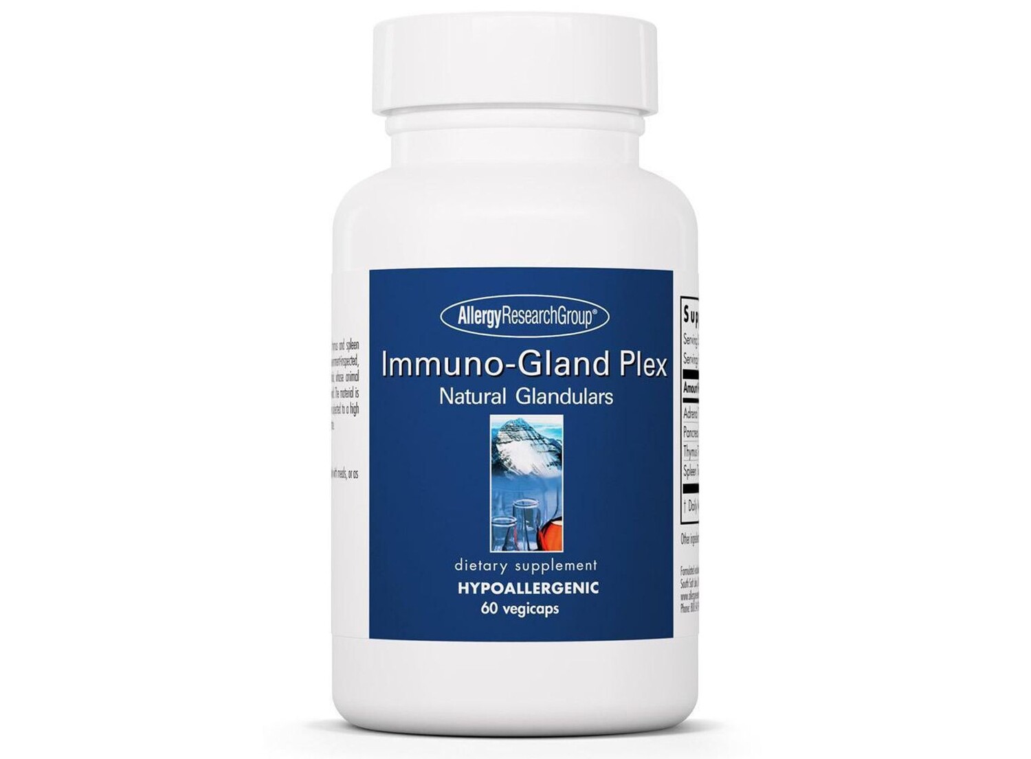 

Allergy Research Group, Immuno-Gland Plex, 60 вегетарианских капсул ARG