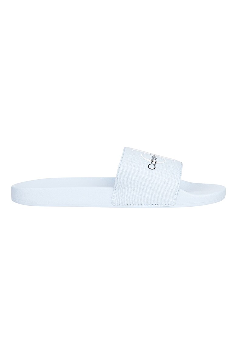 

Тапочки с контрастным логотипом Calvin Klein Jeans, синий