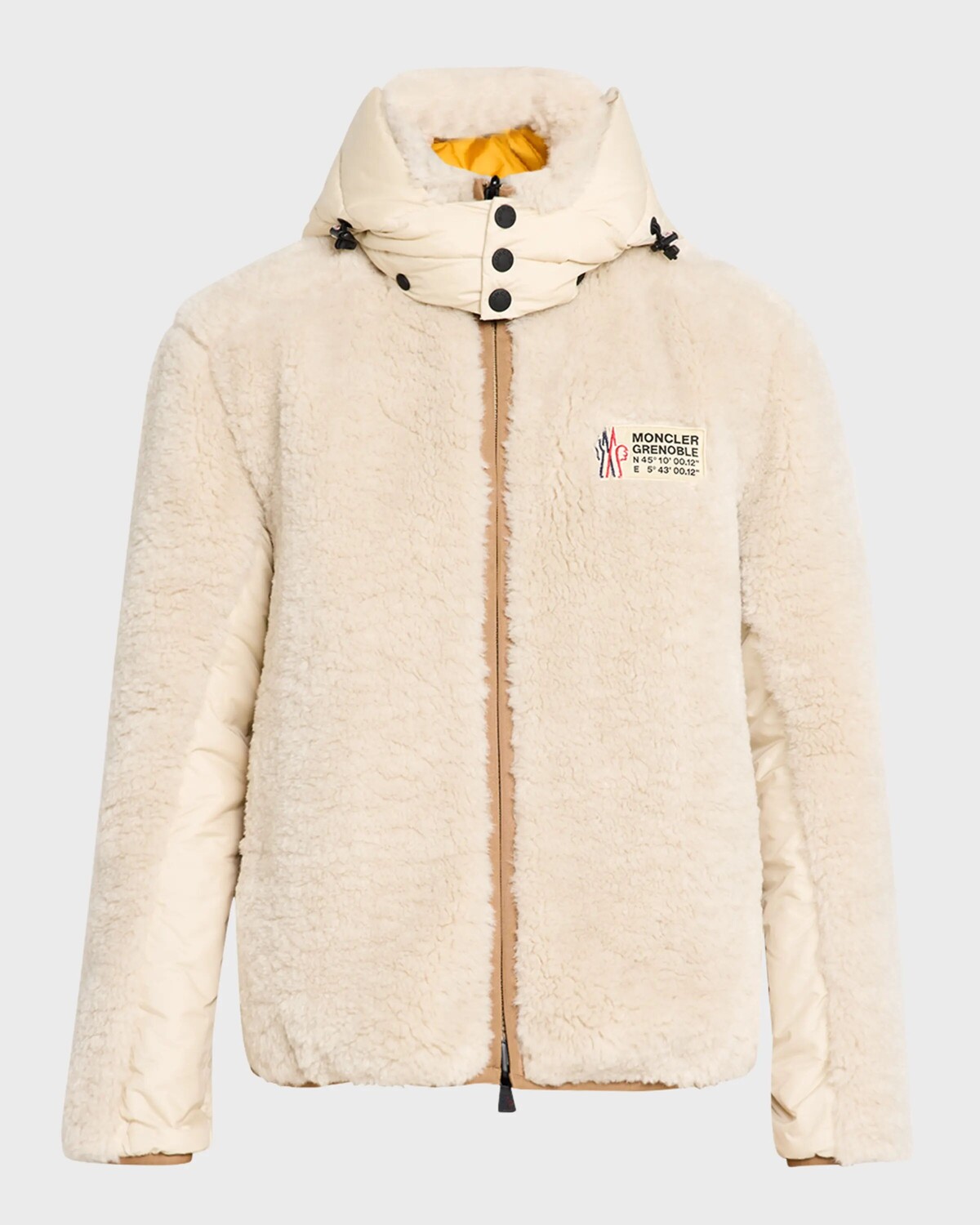 

Мужская двусторонняя куртка Тедди Wengi Moncler Grenoble, цвет Stone