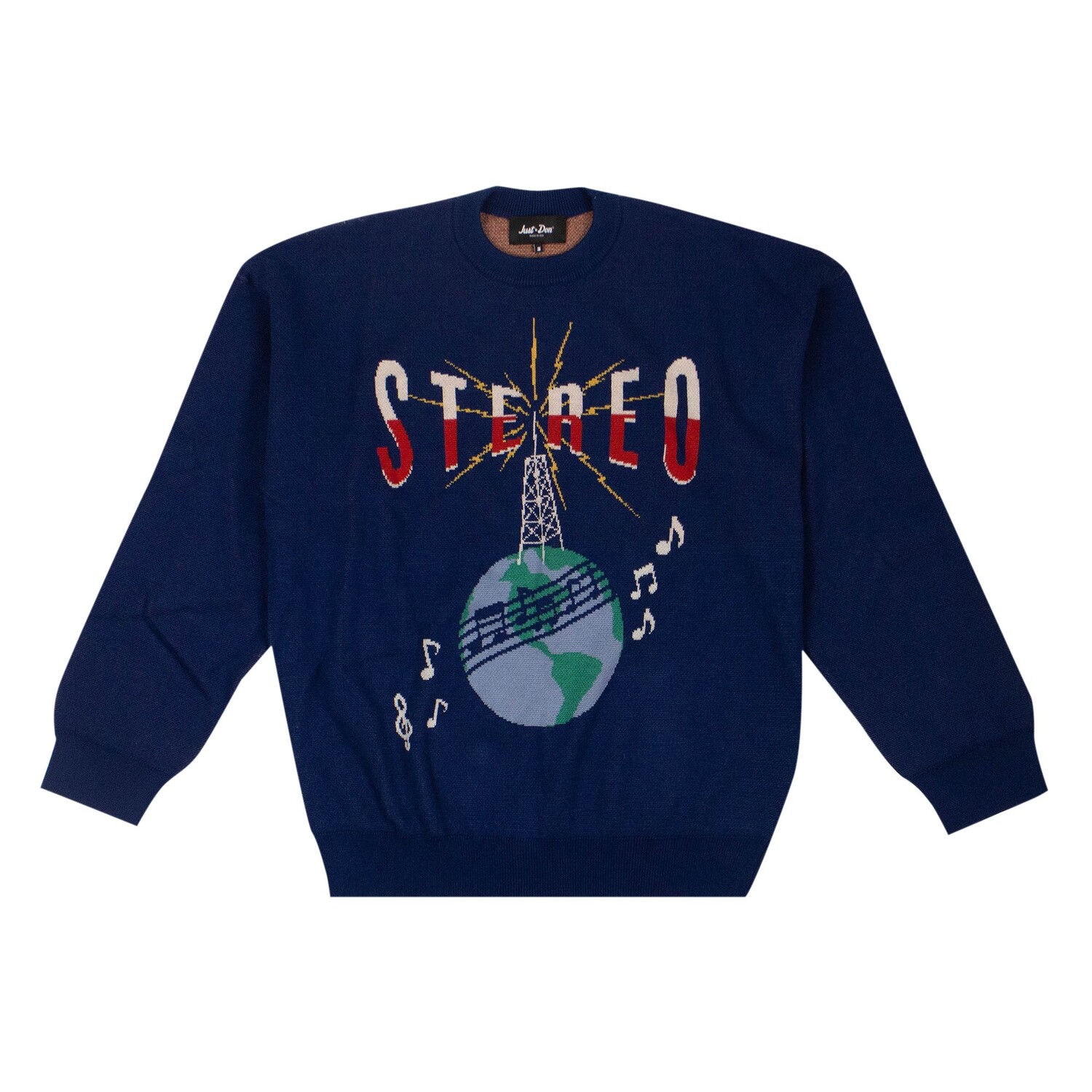 

Свитер с длинными рукавами Just Don Stereo Globe, цвет Синий