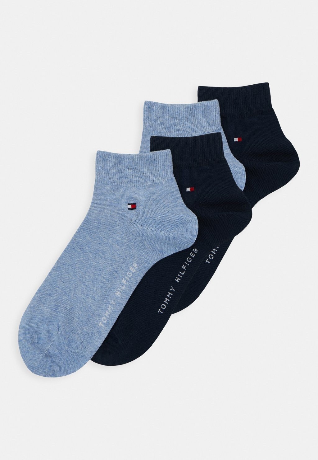 

Носки MEN QUARTER 4 PACK Tommy Hilfiger, цвет light blue melange