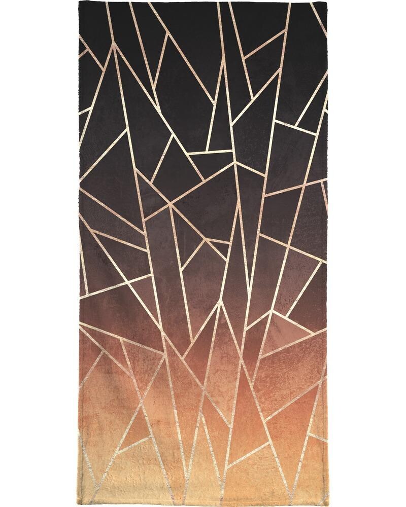 

Полотенце для ванной Juniqe Shattered Ombre, цвет Braun & Orange