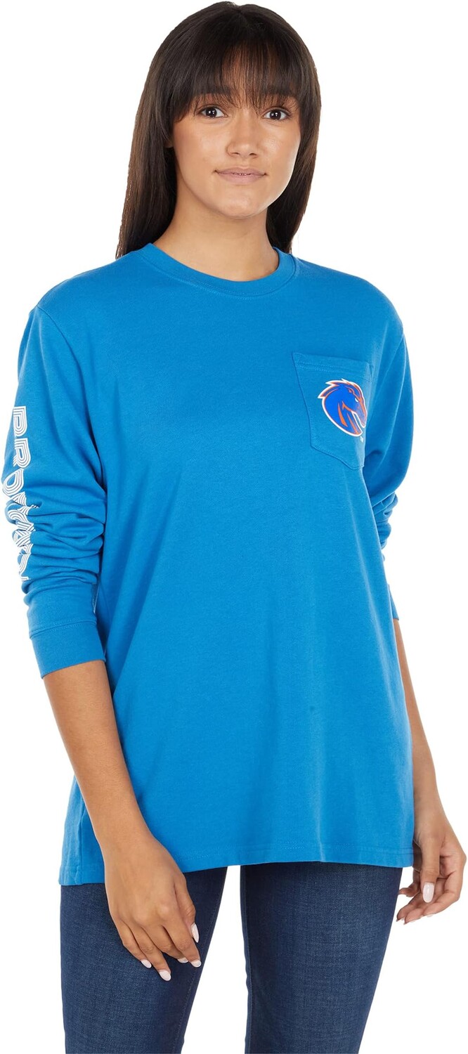 

Футболка Lauren James Boise State Broncos Soda Wash Long Sleeve Tee, цвет Royal1