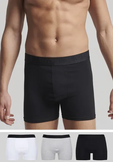 

Длинные боксеры Superdry "SD lg Boxer web wb 3x" (3 шт., в упаковке 3 шт.), с поясом из ткани с логотипом, белый