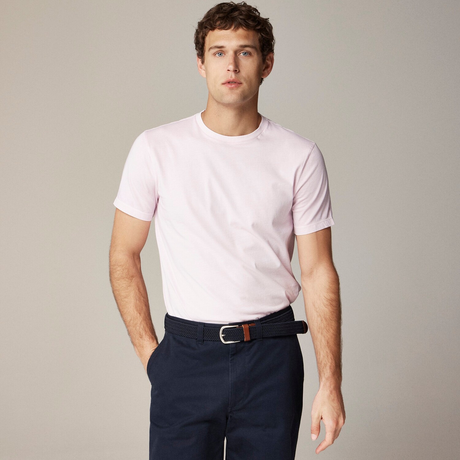 

Свободная разношенная футболка J.Crew, розовый