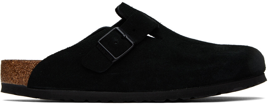 

Черные бостонские лоферы Birkenstock Regular с мягкой стелькой, Черный