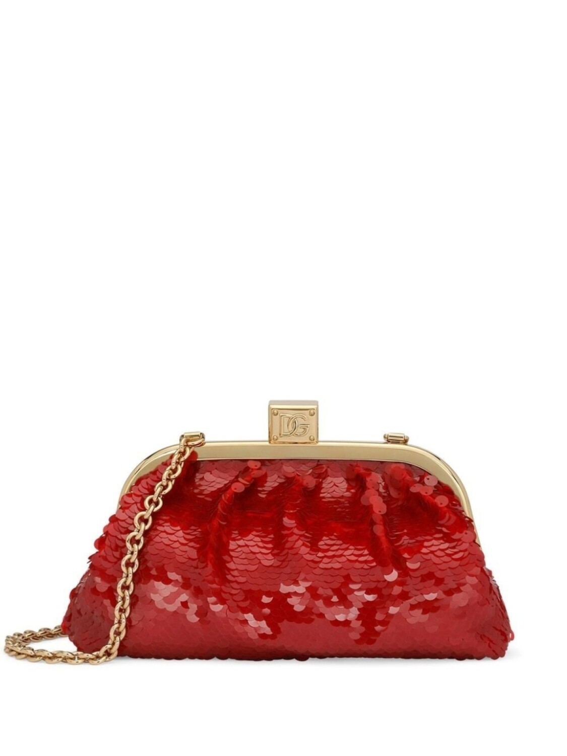 

Dolce & Gabbana клатч Maria с пайетками, красный