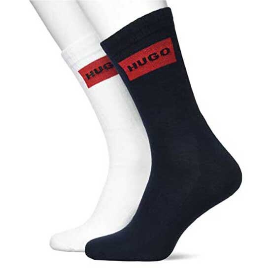 

Носки HUGO Rib Label 2 шт, белый