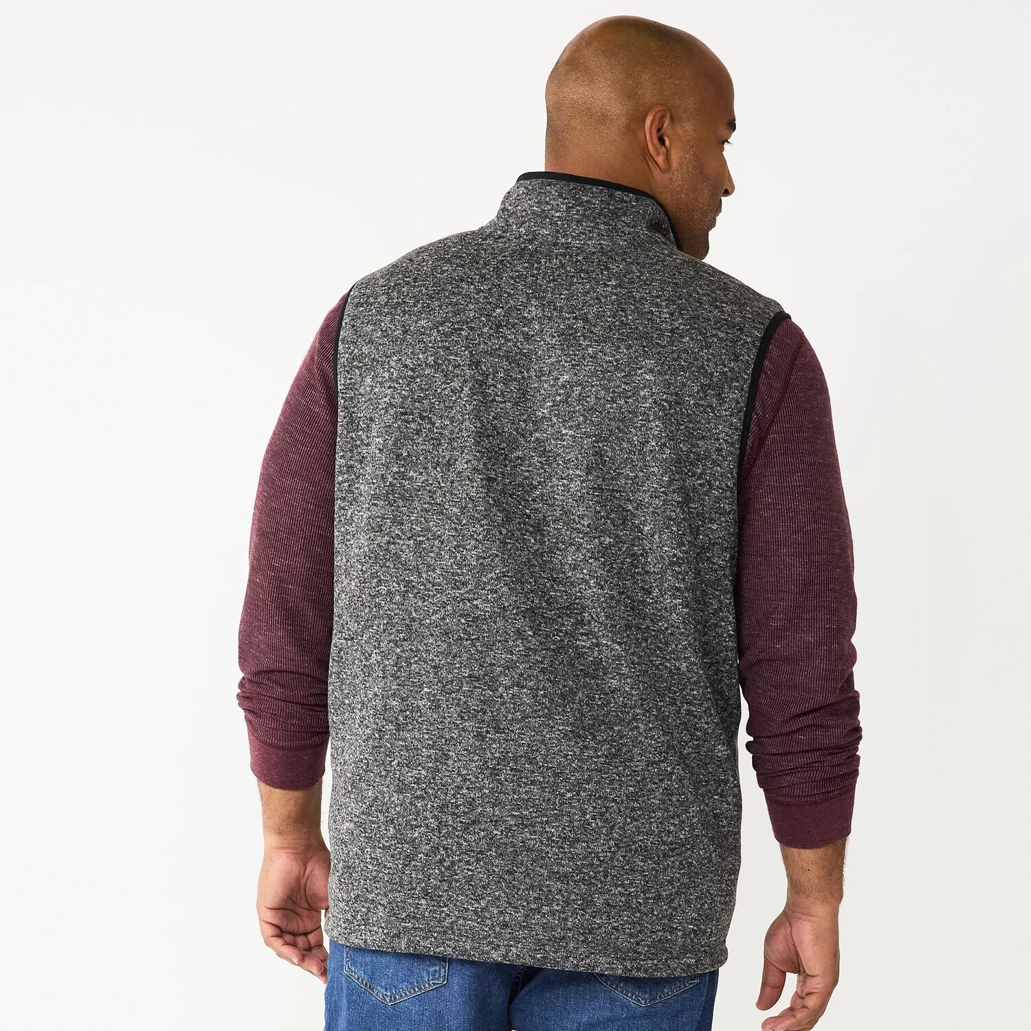 

Флисовый жилет Big & Tall Sonoma Goods For Life, темно-зеленый