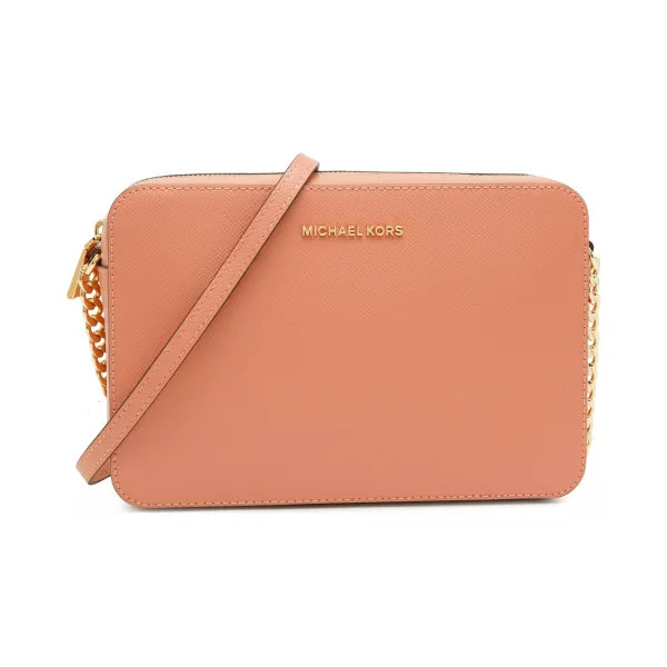 

Кожаная дорожная сумка-мессенджер Jet Set Michael Kors, красный