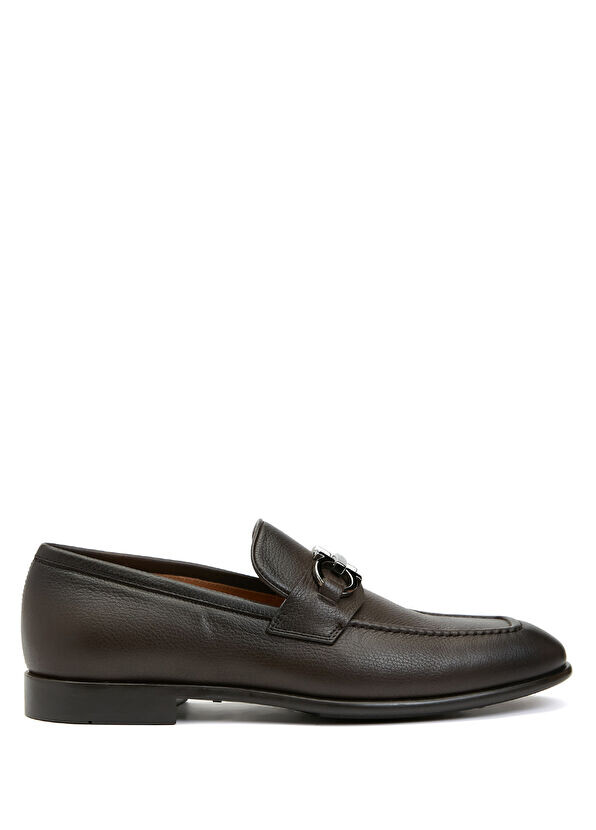 

Мужские кожаные лоферы с логотипом Ferragamo, коричневый