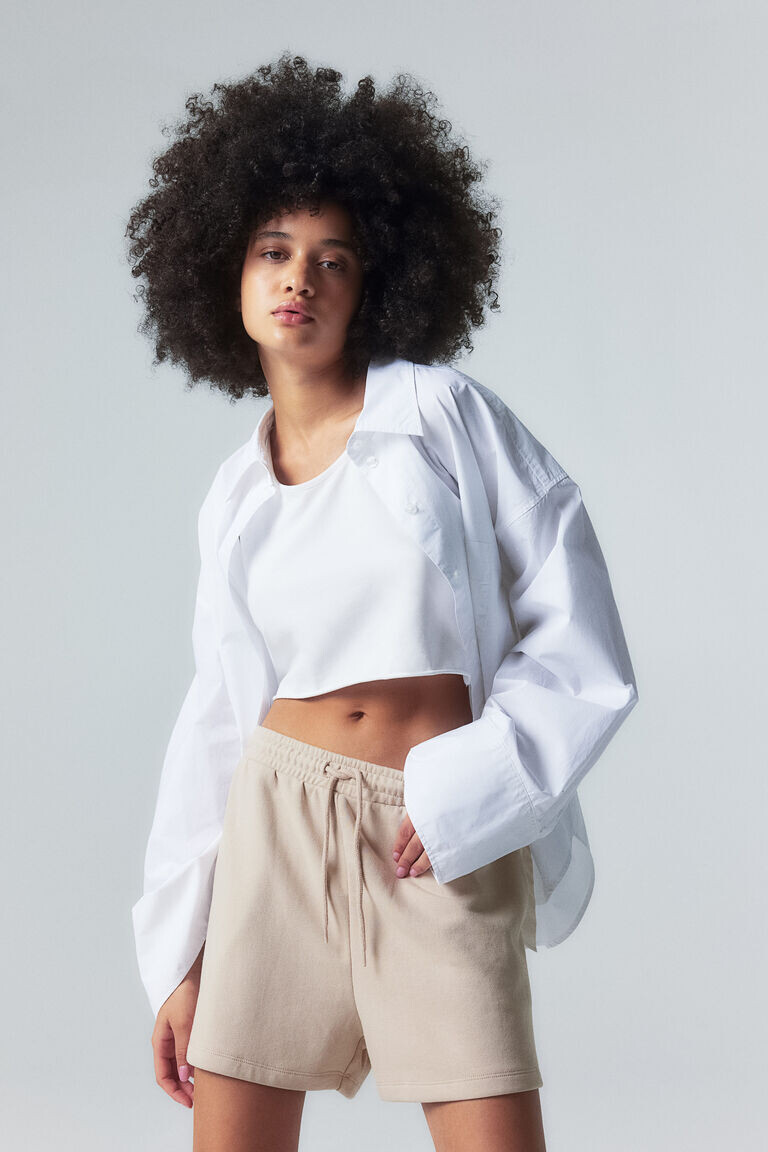 

Толстовка-шорты H&M, бежевый