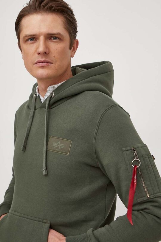 

Толстовка Alpha Industries, зеленый