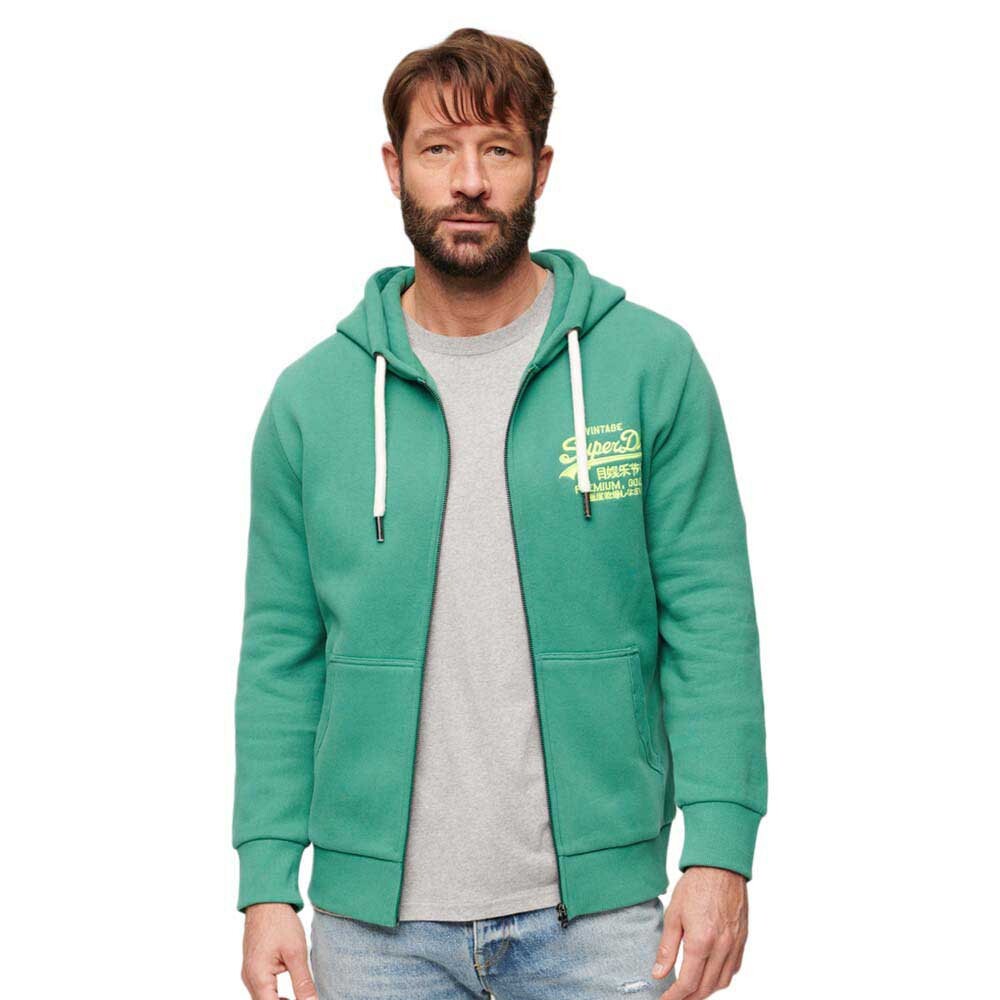 

Худи Superdry Neon Vl, зеленый