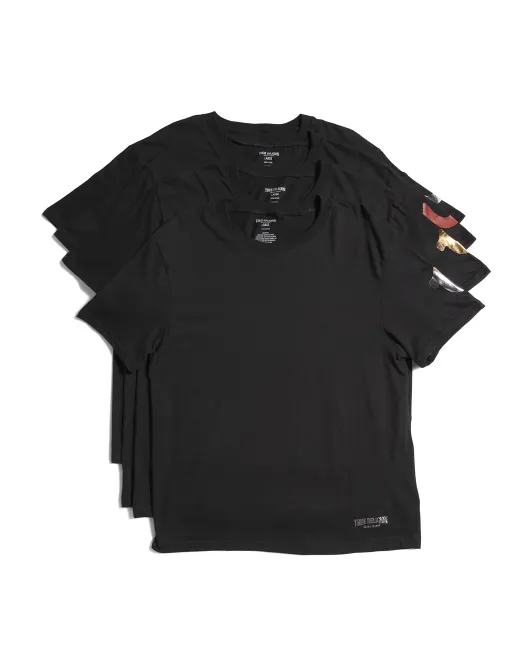 

4 пары футболок с круглым вырезом True Religion, черный