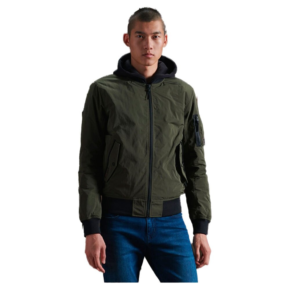 

Куртка Superdry Military Flight Bomber, зеленый