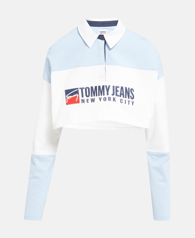 

Рубашка-поло с длинными рукавами Tommy Hilfiger, светло-синий