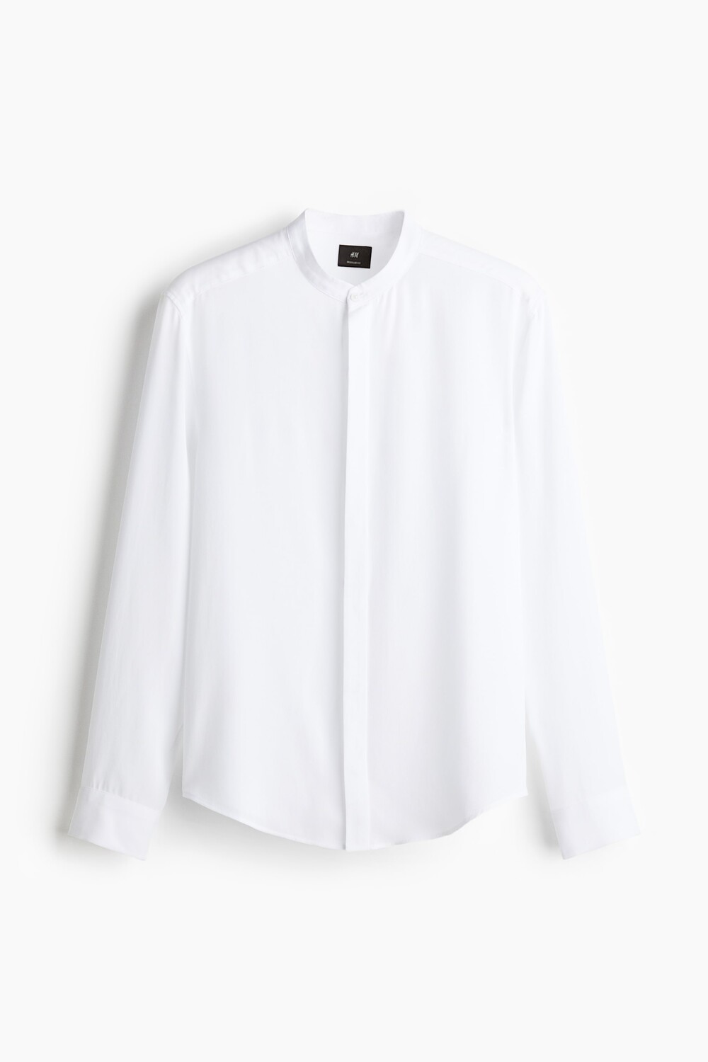 

Рубашка Дедушка из лиоцелла обычного кроя. H&M, белый