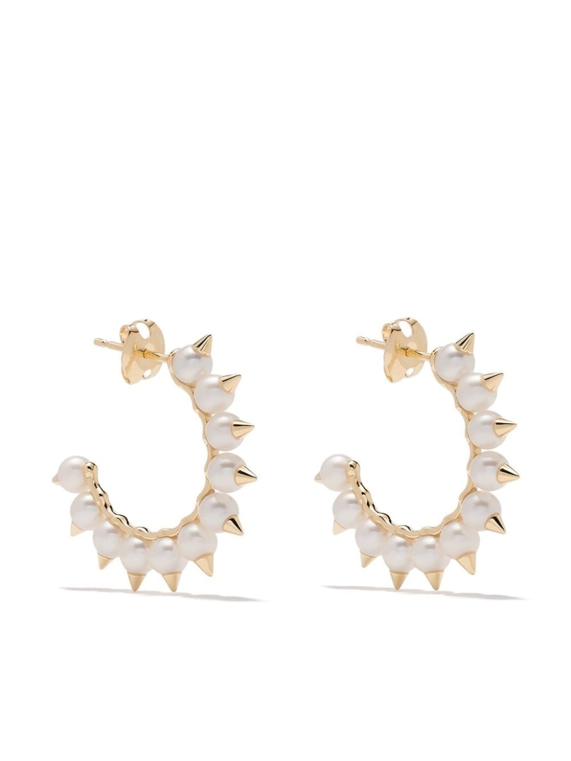 

Серьги Danger Tribe из желтого золота с жемчугом TASAKI, золотой