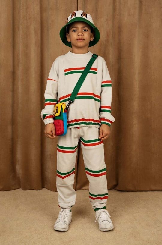 

Спортивные брюки из хлопка для мальчиков Mini Rodini, серый