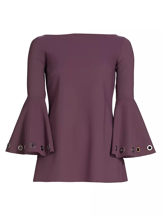 

Блузка Natty с рукавами-колокольчиками Chiara Boni La Petite Robe, цвет plum