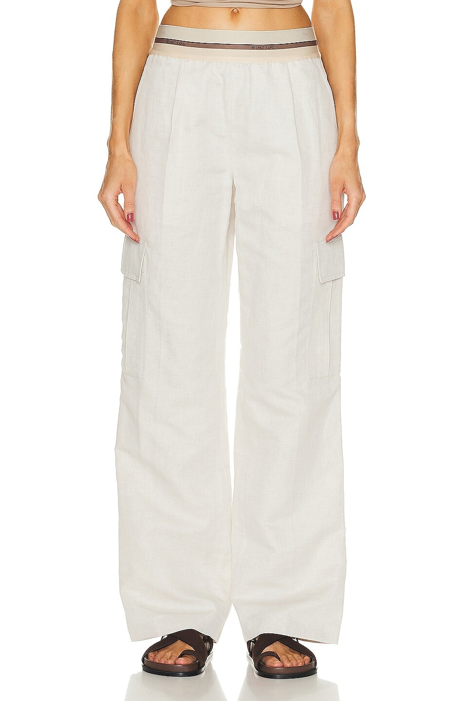 

Брюки Helmut Lang Cargo, слоновая кость, Бежевый