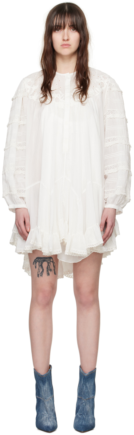 Белое мини-платье Gyliane Isabel Marant
