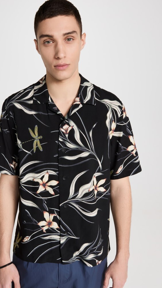

Рубашка Rag & Bone Avery Print, черный