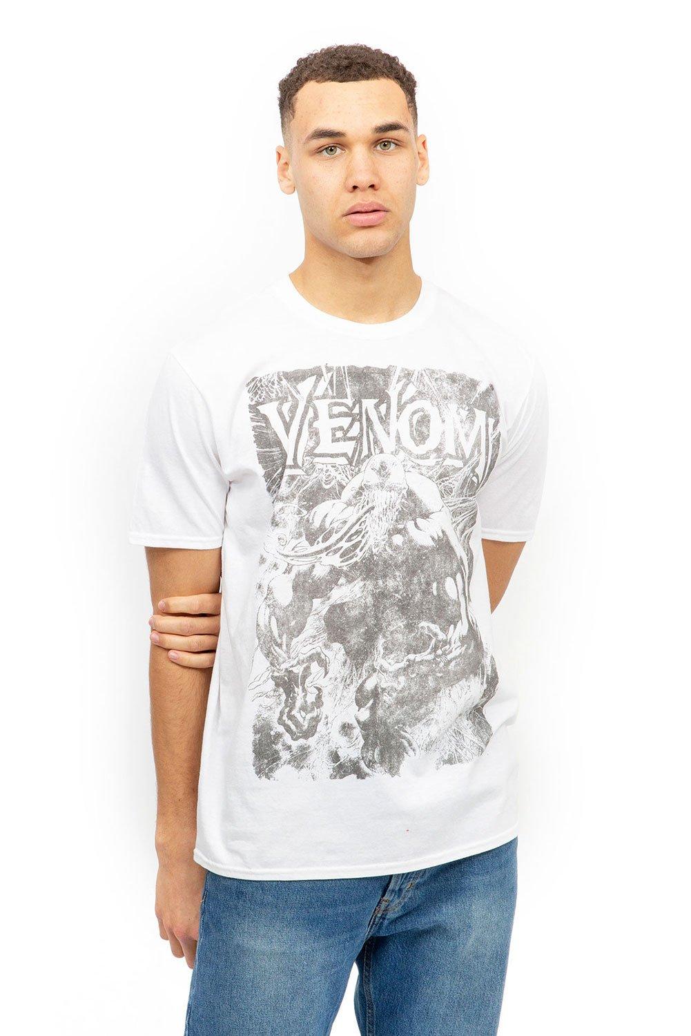 Хлопковая футболка Venom Web Marvel, белый