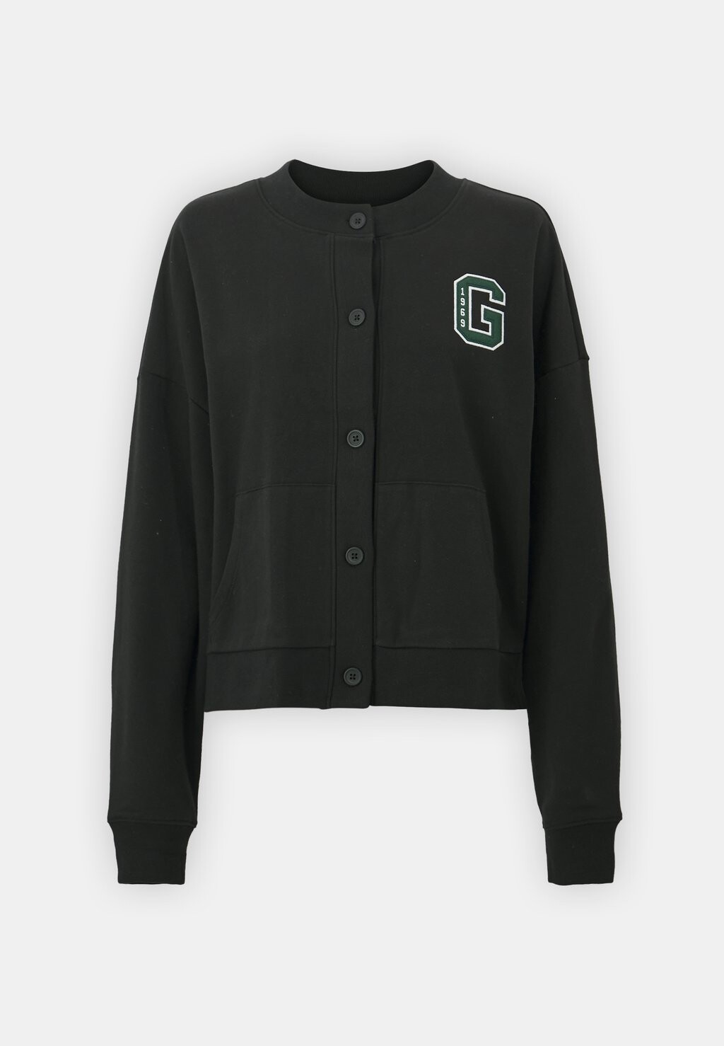 

Толстовка на молнии LOGO CREW CARDIGAN GAP, черный