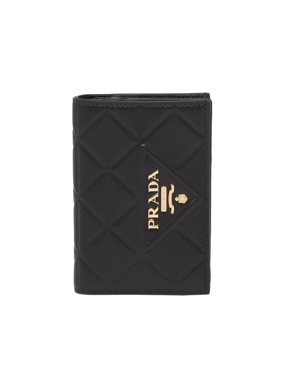 

Маленький кожаный кошелек Prada, черный