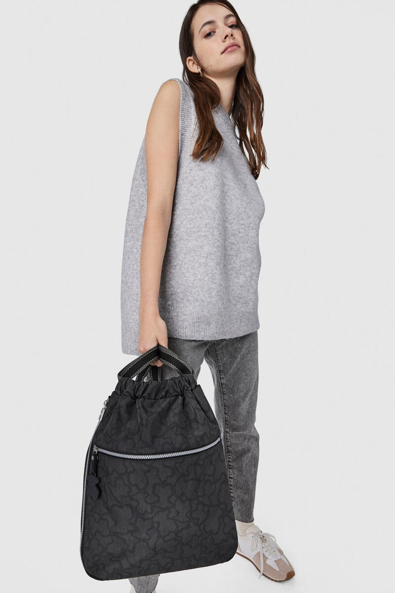 Рюкзак Kaos New Colors антрацитового цвета Tous, темно-серый рюкзак текстильный bright emotions чёрный 38 х 12 х 30 см