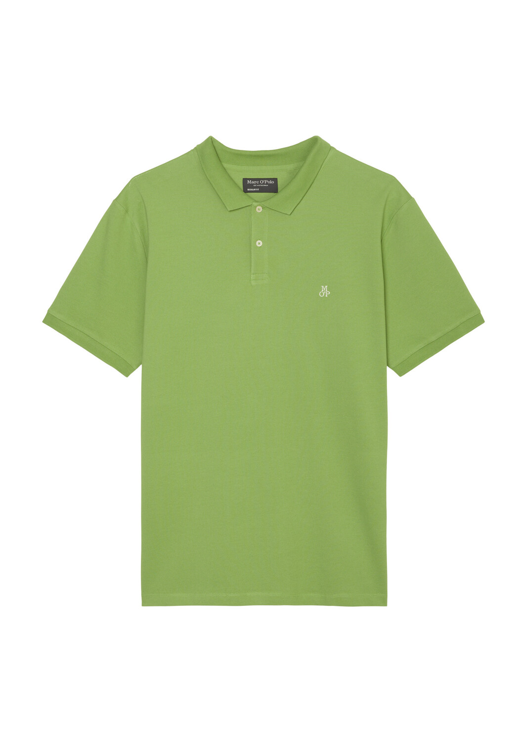 

Поло Marc O'Polo Piqué regular, цвет english moss