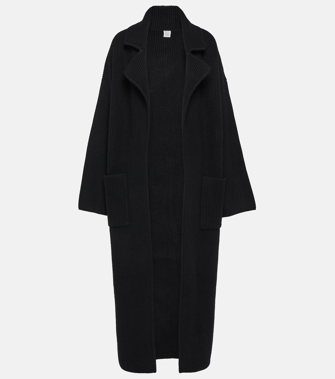 Пальто из смесовой шерсти Toteme, черный