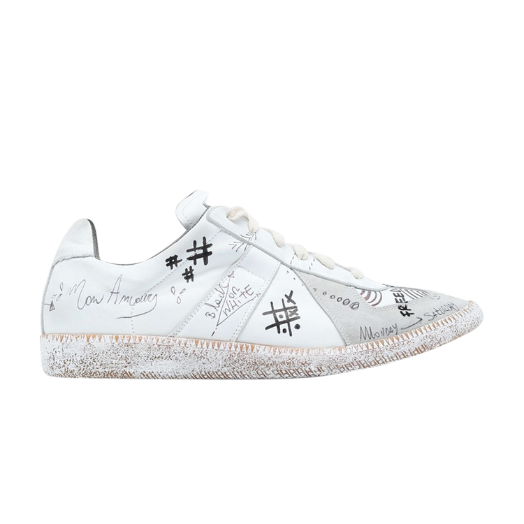 

Кроссовки Maison Margiela Replica 'Graffiti - White', белый