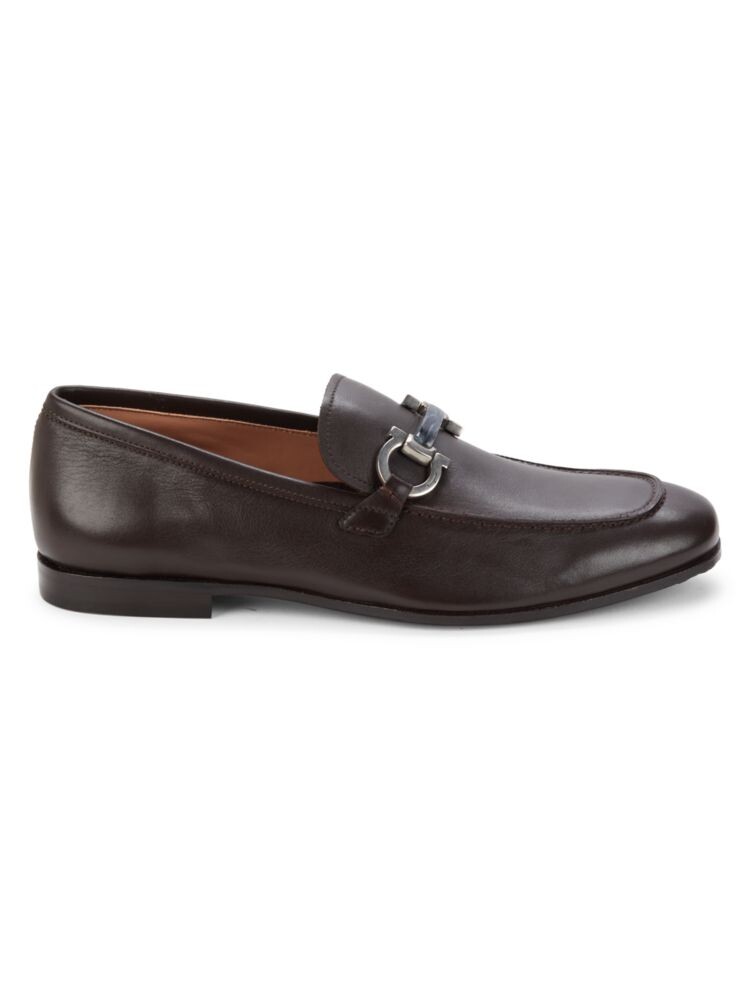 

Кожаные лоферы Shepard Bit Ferragamo, цвет Carob